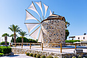  old windmill Tou Papa in Antimachia on the island of Kos in Greece 