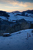  Winter landscape in the Swiss Jura (Aargau)  