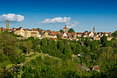  Medieval town, Rothenburg ob der Tauber, Tauber, Romantic Road, Franconia, Bavaria, Germany 