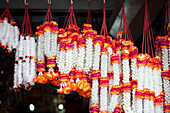 Pune, India, Plastic flower garlands for homes