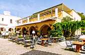  Platia Planou with Kafenion and Palace of Justice in Kos Town on the island of Kos in Greece 