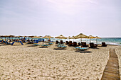  Sandy beach in Mastichari (Mastichari Beach) on the island of Kos in Greece 