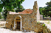  Church of Panagia ton Kastrianon in the ruined city of Paleo Pyli (Palio Pili, Palea Pyli, Alt-Pyli, Old Pyli) on the island of Kos in Greece 