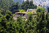  Oria Café above the ruined city of Paleo Pyli (Palio Pili, Palea Pyli, Alt-Pyli, Old Pyli) on the island of Kos in Greece 