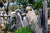 Muslimischer Friedhof (Marenciye Mohammedan Cemetery of Kos) in Platani auf der Insel Kos in Griechenland