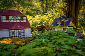 Mühlen Miniaturpark an der Robertsmühle im Mühltal in der Nähe von Eisenberg in Thüringen, Kursdorf, Saale-Holzland-Kreis, Thüringen, Deutschland