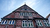  Town hall in the old town of Buxtehude, Lower Saxony, Germany 