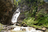  The Cascada del Estrecho waterfall in the Ordesa y Monte Perdido National Park, Spain, Europe  