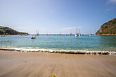  Deshaies, town beach, Guadelupe, French Antilles, France, Europe 