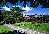  Frau Holle circular trail, city wall and owl tower, Hessisch Lichtenau, Hesse, Germany 