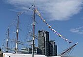  Museum ship Dar Pomorza in the port of Gdynia near Danzig, Polish Baltic coast, Poland 