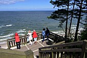  Beach steps at Wolinski National Park, Baltic coast, Poland 