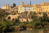  Historisches maurisches Wasserrad Albolafia am Fluss Rio Guadalquivir, Cordoba, Spanien 