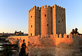  Mittelalterlicher Turm Torre de la Calahorra und römische Brücke, Cordoba, Spanien 