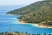  Ionische Küste in der Nähe von Porto Palermo, Albanien, Südosteuropa 