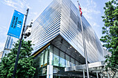 National September 11 Memorial Museum, low angle view of building exterior, World Trade Center, New York City, New York, USA