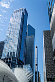  Oculus Transportation Hub, 3 World Trade Center, 4 World Trade Center, Gebäudeaußenseite, World Trade Center, New York City, New York, USA 