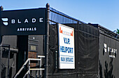  Blade Aviation, VIP-Hubschrauberlandeplatz-Ankünfte, New York City, New York, USA 