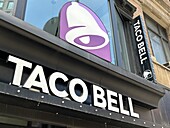  Taco Bell-Fastfood-Restaurant, Gebäudeaußenseite, New York City, New York, USA 