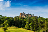 Burg Hohenzollern, Hechingen, Schwäbische Alb, Baden-Württemberg, Deutschland