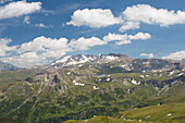 Blick auf das Gebirge am Schafkarkogel, Nationalpark Hohe Tauern, Salzburg, Österreich