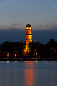  Old lighthouse, evening mood, Travemuende, Schleswig-Holstein, Germany 