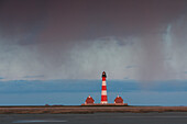  Westerhever Lighthouse, Wadden Sea National Park, North Frisia, Schleswig-Holstein, Germany 