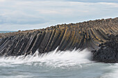  Structures in the basalt rock near Kalfshamarsvik, Skagi, Iceland 