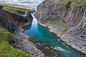  Basalt columns at Canyon Studlagil, Austurland, East Iceland, Iceland, Europe 