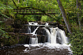 Wasserfall Hallamölla, oberer Wasserfall, Provinz Schonen, Schweden