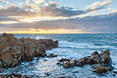  Rocks on the coast at Hovs Hallar, Bjaere Peninsula, Skane, Sweden 