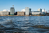 Skyline der Hafencity, Elbe, Hafen Hamburg, Hamburg, Norddeutschland, Deutschland