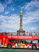 Siegessäule, Großer Stern, Straße des 17. Juni, Westberlin, Tiergarten, Berlin, Deutschland, Europa