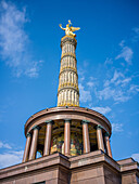 Siegessäule, Großer Stern, Straße des 17. Juni, Westberlin, Tiergarten, Berlin, Deutschland, Europa