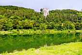 Burg Prunn über der Altmühl im Altmühltal in Niederbayern in Deutschland