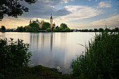  UNESCO World Heritage &quot;Schwerin Residence Ensemble&quot;, view from the castle garden to Schwerin Castle, Mecklenburg-Western Pomerania, Germany, Europe 