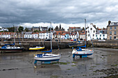  View of St. Monans Harbour at low tide, East Lothian, Scotland, United Kingdom 