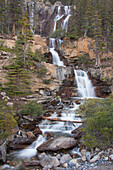  Tangle Falls, waterfall, Jasper National Park, Alberta, Canada 