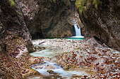  Almbachklamm, autumn, Berchtesgadener Land, Bavaria, Germany 