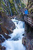  Wimbachklamm, autumn, Berchtesgaden National Park, Bavaria, Germany 