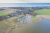  View of the harbor of Ahrenshoop, Mecklenburg-Vorpommern, Germany 