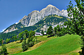 Blick auf Berglandschaft im Nationalpark Gesäuse, Ennstaler Alpen, Steiermark, Österreich