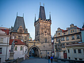  Lesser Town Bridge Tower, Charles Bridge, Vltava River, Lesser Town, Prague, Czech Republic, Europe\n 