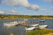 Hafen von Sanitja, Kap Cavalleria an der Nordküste, Insel Menorca, Balearen, Spanien, Europa