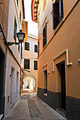 Sant Sebastia street, Ciutadella de Menorca, Menorca, Balearic Islands, Spain, Europe