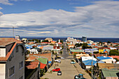 overview of Punta Arenas,Strait of Magellan,Peninsula of Brunswick,Chile,South America