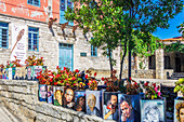  City view of Afitos, it is located between Nea Fokea and Kallithea and belongs to the municipality of Kassandra, Chalkidiki, in Greece 