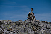  &quot;Steinmanndl&quot; - stone towers made of granite, National Park, Hohe Tauern, Salzburg, Austria 