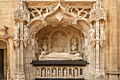  Tomb of Margaret of Bourbon in the monastery church of the Royal Monastery of Brou in Bourg-en-Bresse, France, Europe 