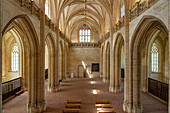 Innenraum der Klosterkirche des Königlichen Kloster Brou in Bourg-en-Bresse, Frankreich, Europa